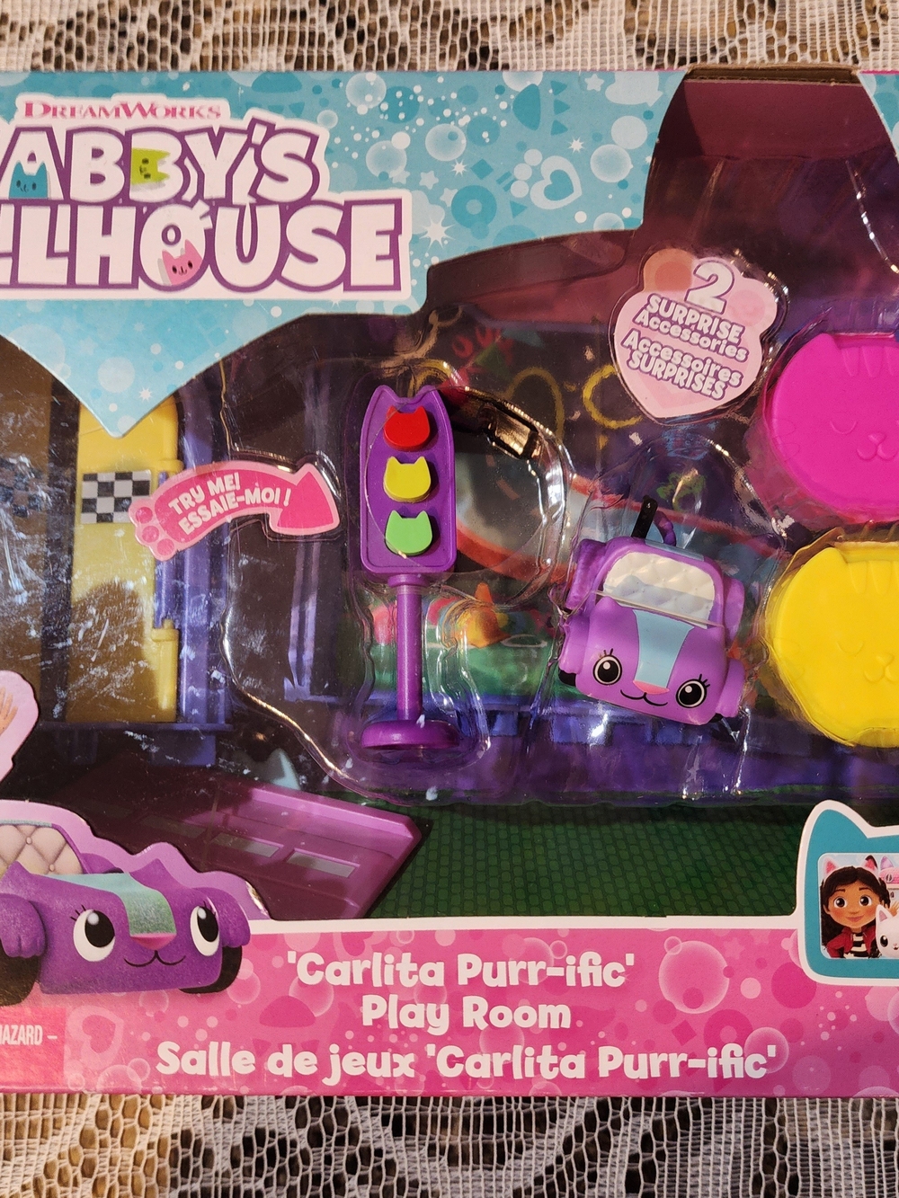 DreamWorks Abby's Dollhouse Carlita Purr-ific Play Room - Purple